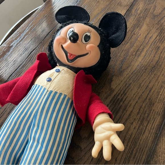 Disney Mickey Mouse Vintage Doll Large “RARE” Rubber, Face, Hands Feet, Large, - Picture 14 of 16